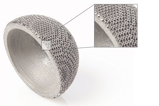 3D printed half sphere